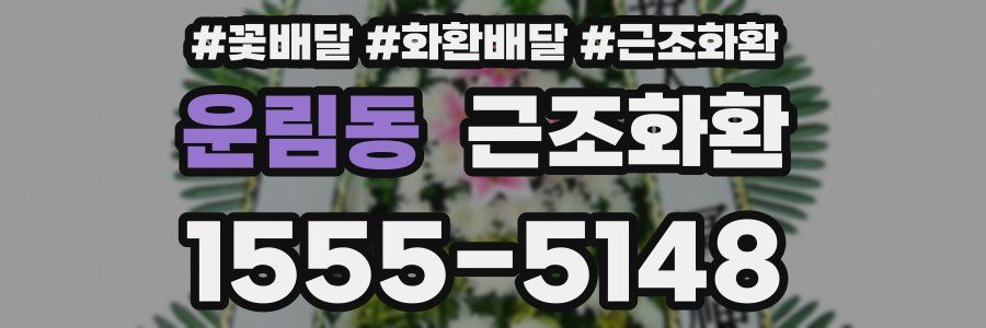 운림동 근조화환