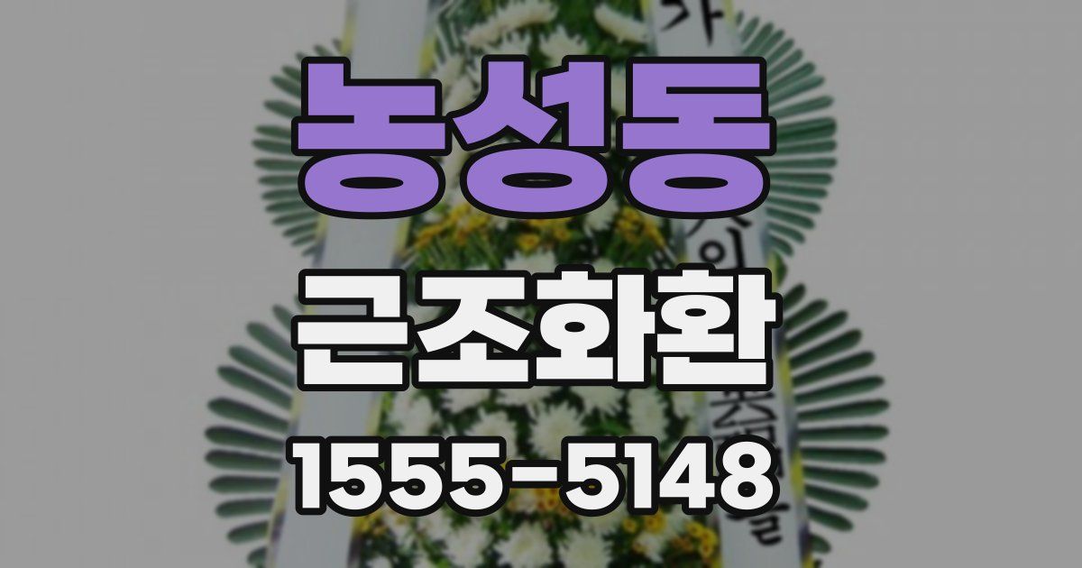 농성동 근조화환
