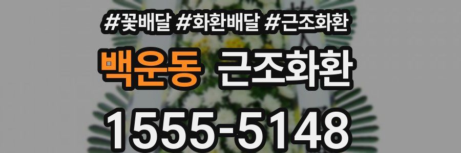 백운동 근조화환