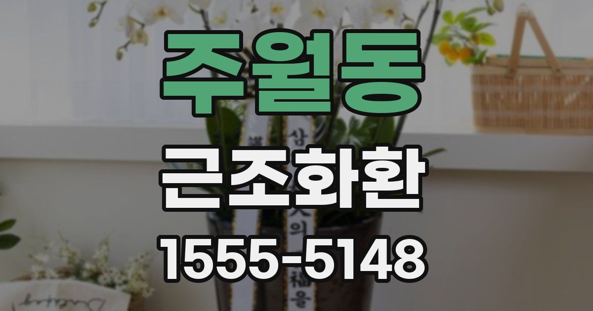 주월동 근조화환