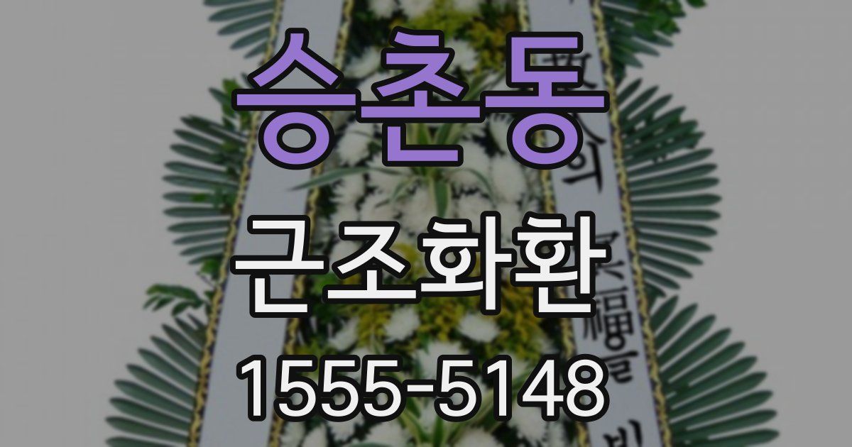 승촌동 근조화환