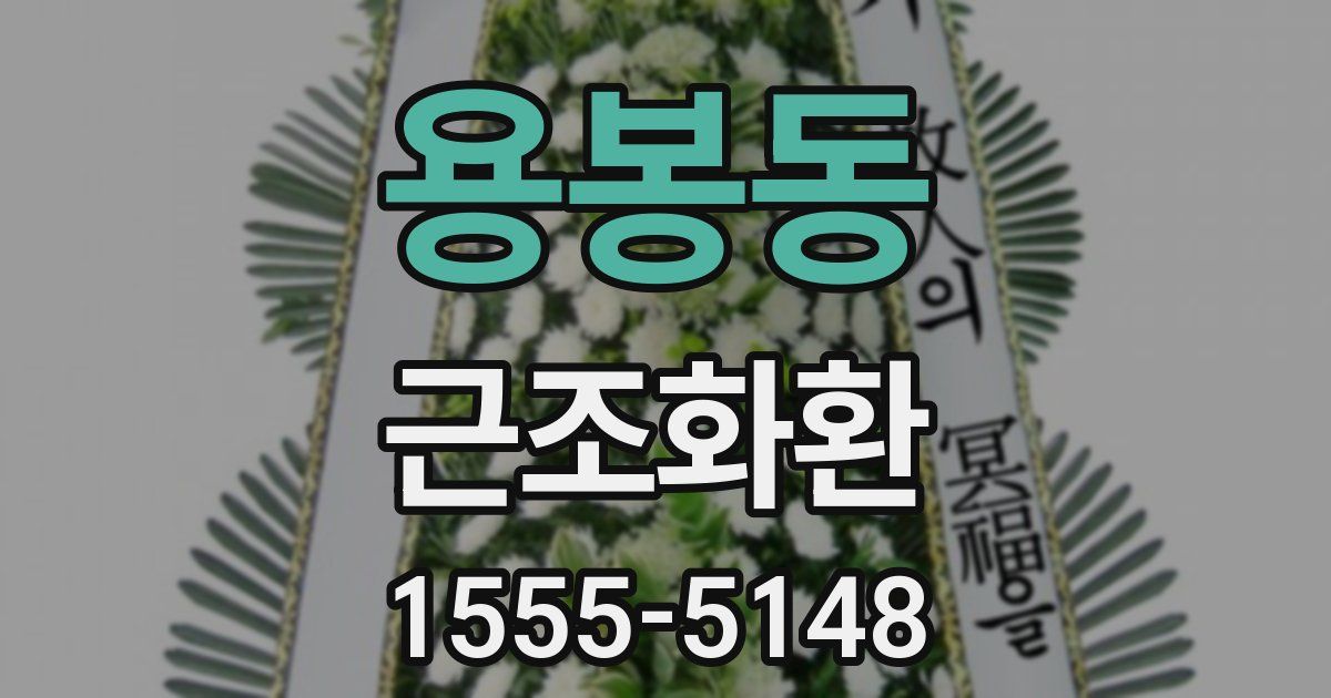 용봉동 근조화환