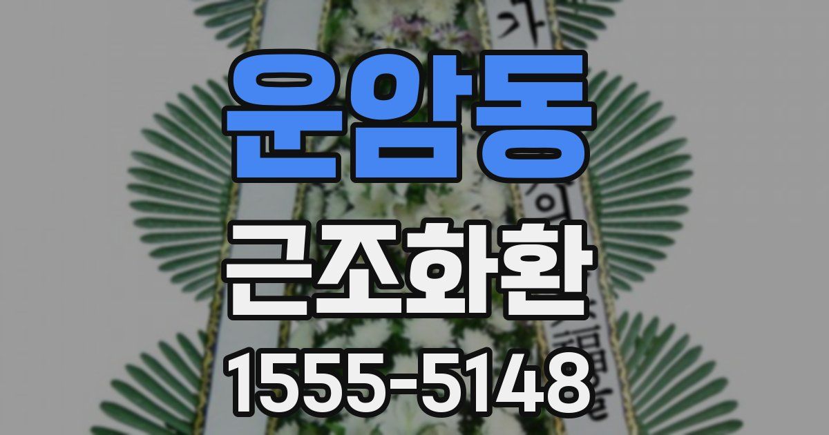 운암동 근조화환