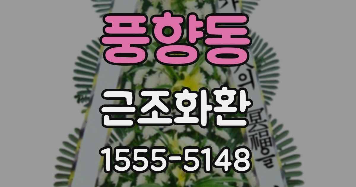 풍향동 근조화환