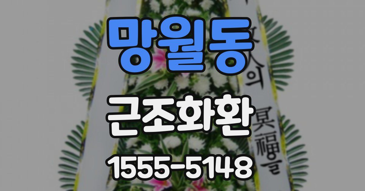 망월동 근조화환