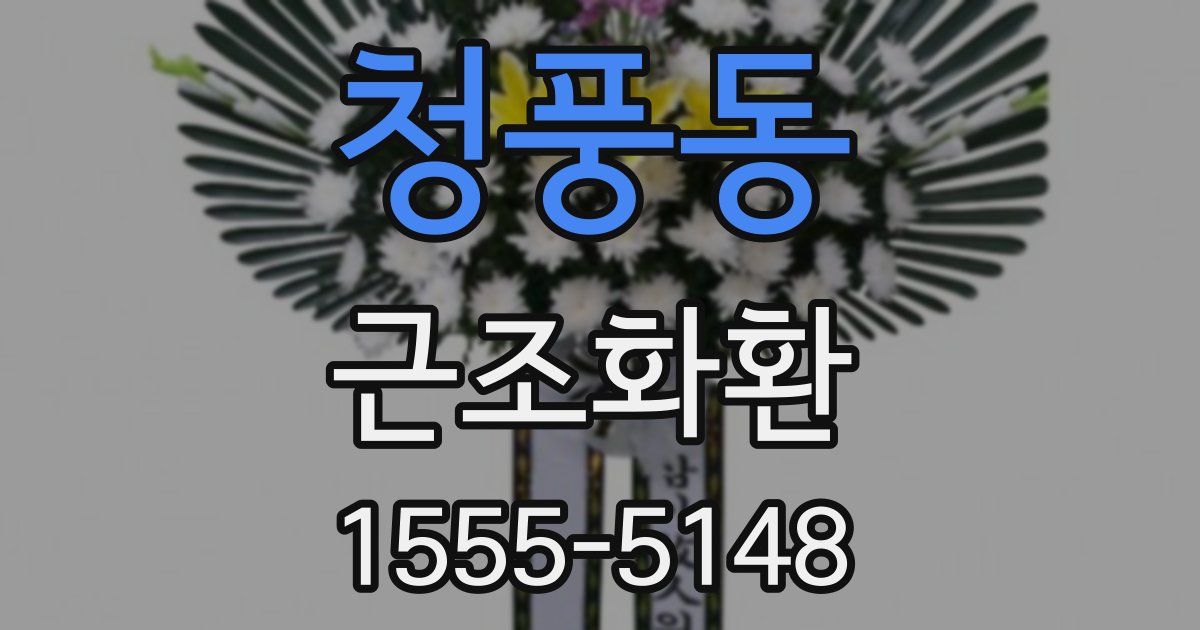 청풍동 근조화환