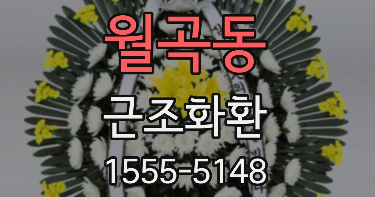 월곡동 근조화환