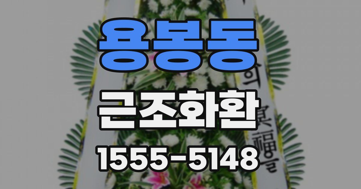 용봉동 근조화환