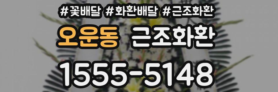 오운동 근조화환