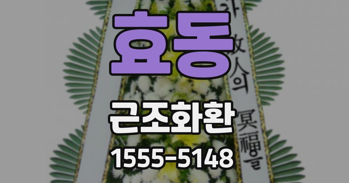 효동 근조화환