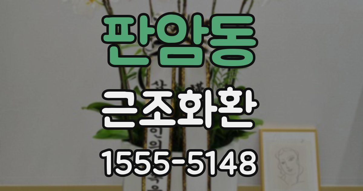 판암동 근조화환