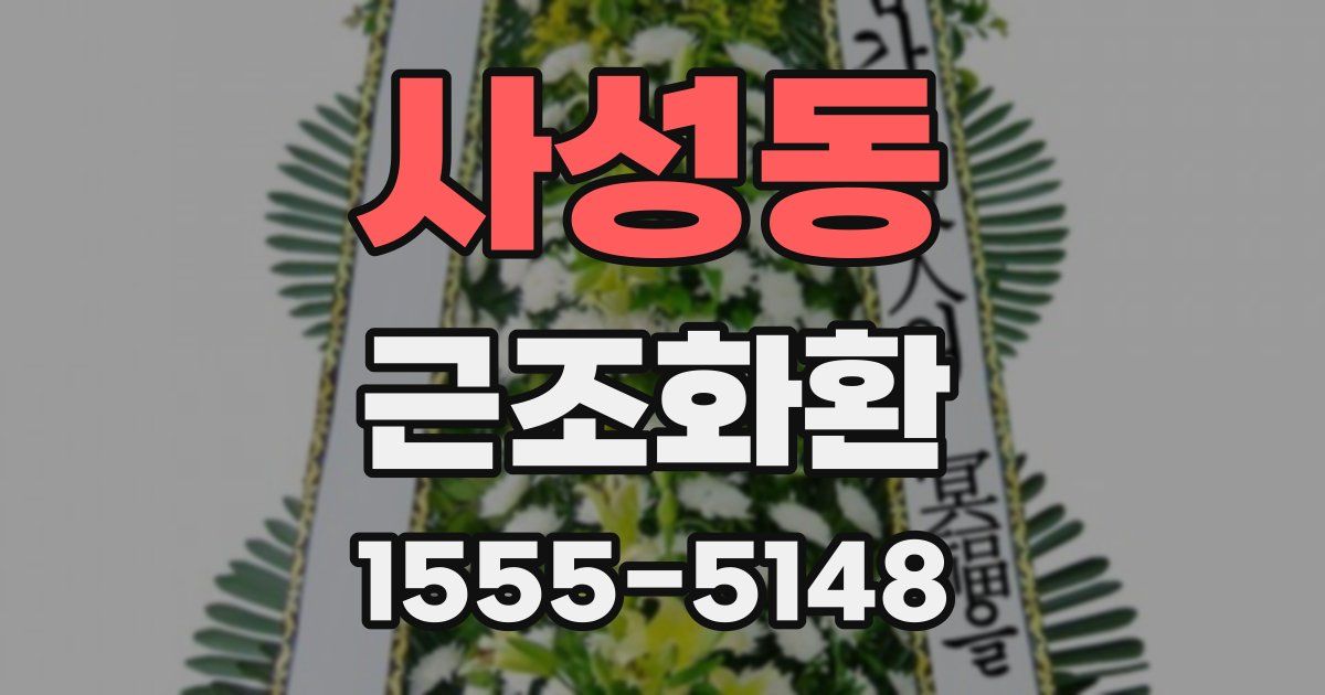 사성동 근조화환