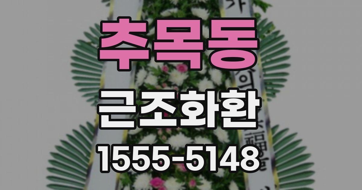 추목동 근조화환