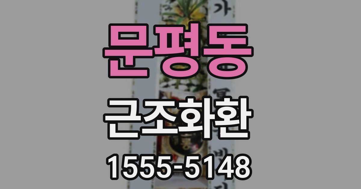문평동 근조화환