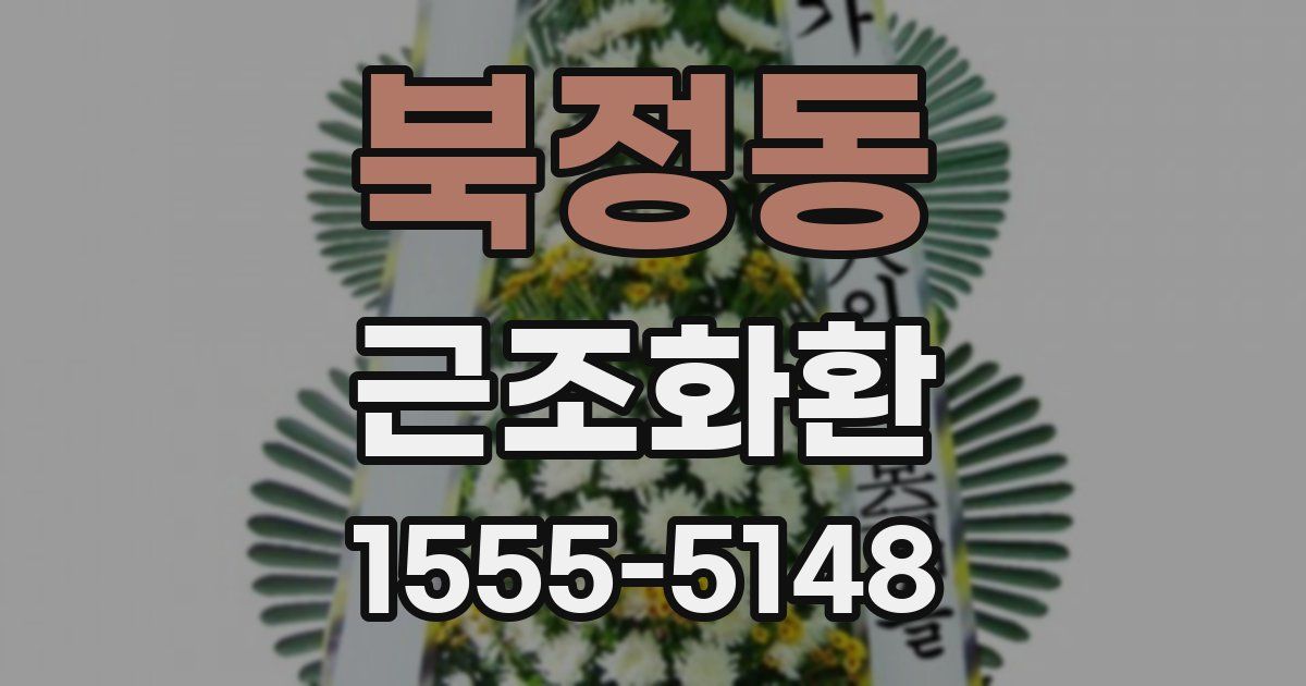 북정동 근조화환