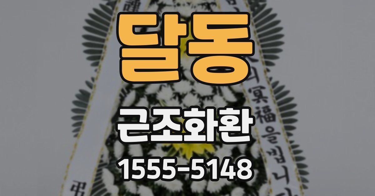 달동 근조화환