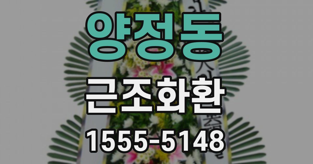 양정동 근조화환