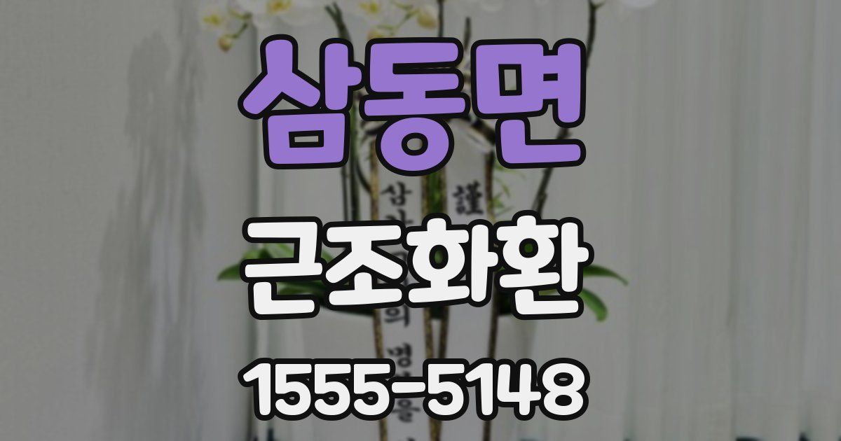 삼동면 근조화환
