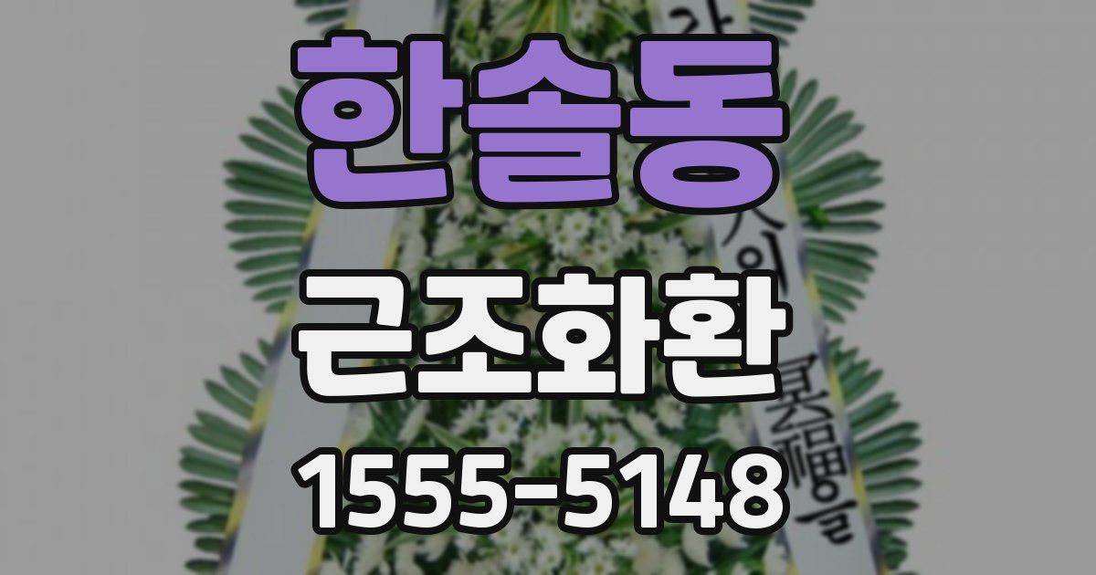 한솔동 근조화환