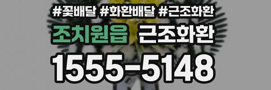 조치원읍 근조화환