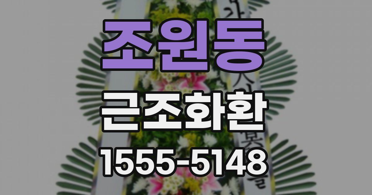 조원동 근조화환