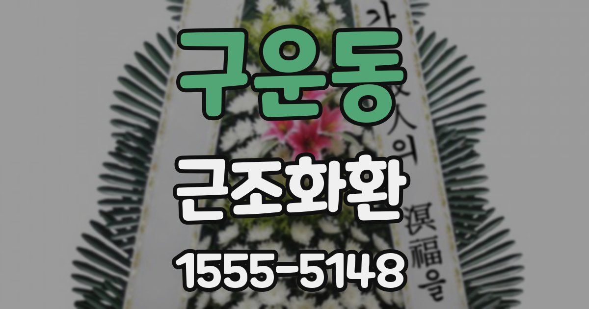 구운동 근조화환