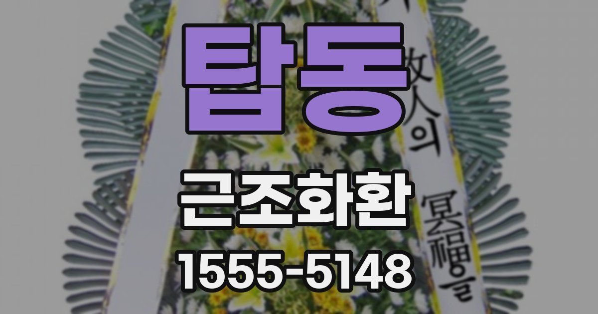 탑동 근조화환