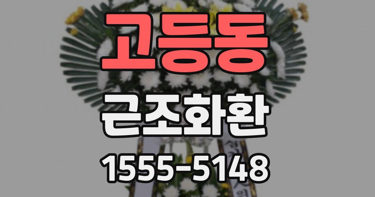 고등동 근조화환