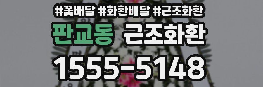 판교동 근조화환