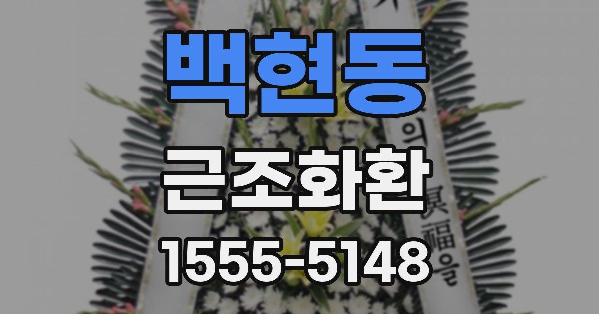 백현동 근조화환