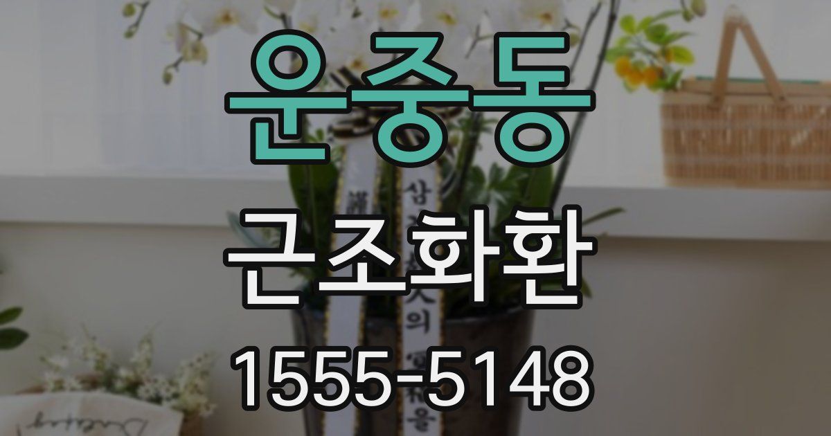 운중동 근조화환