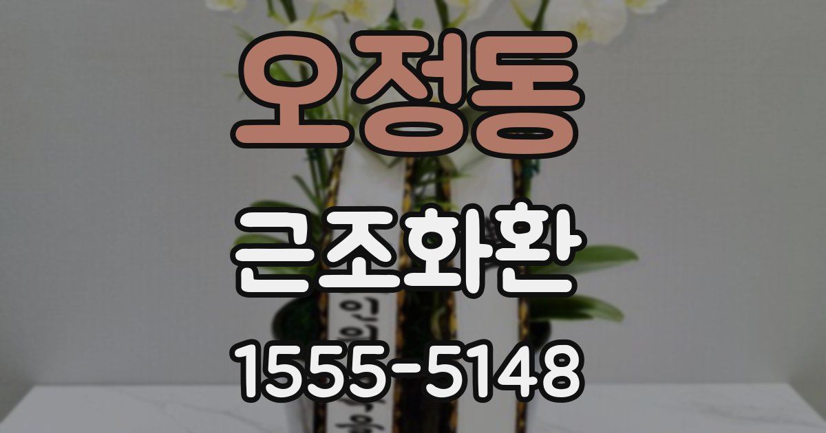 오정동 근조화환