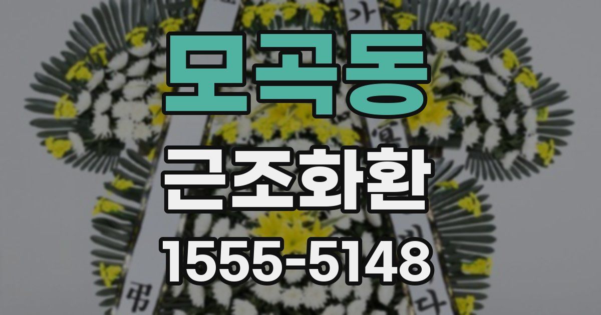 모곡동 근조화환