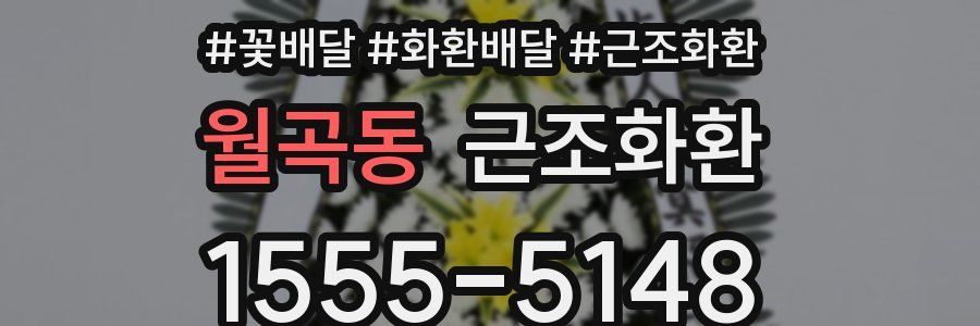 월곡동 근조화환