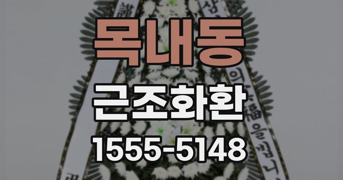 목내동 근조화환