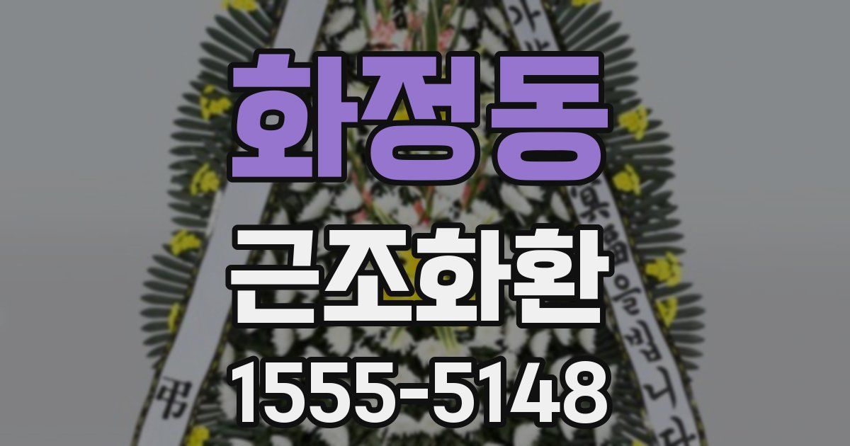 화정동 근조화환