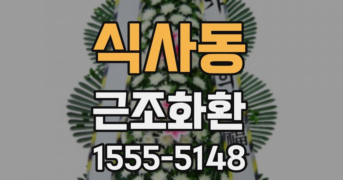 식사동 근조화환