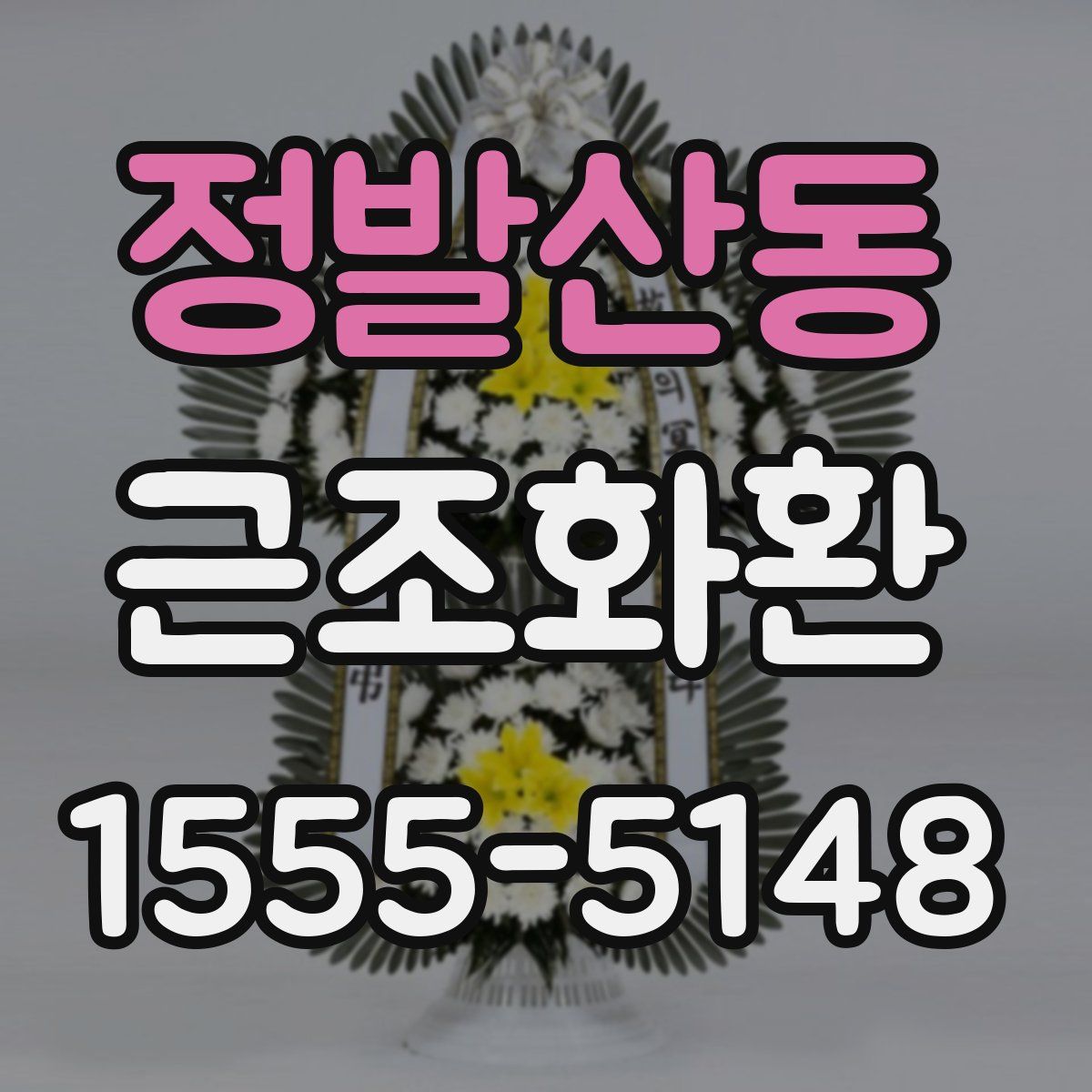 정발산동 근조화환