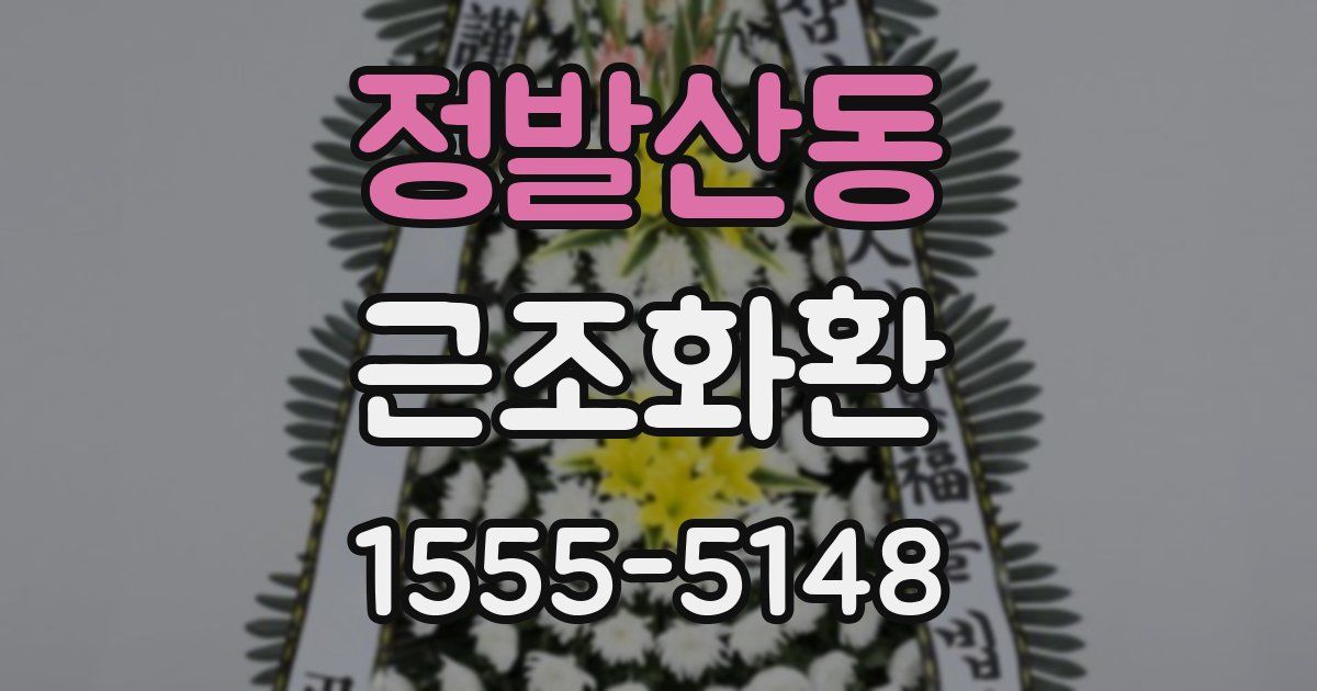 정발산동 근조화환
