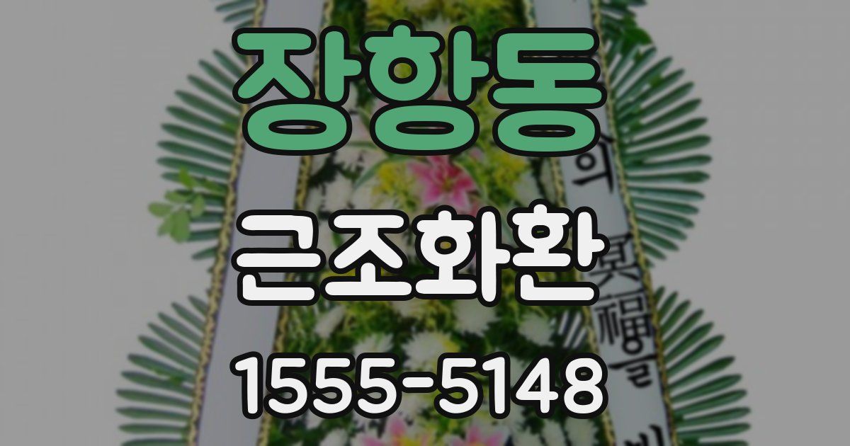 장항동 근조화환