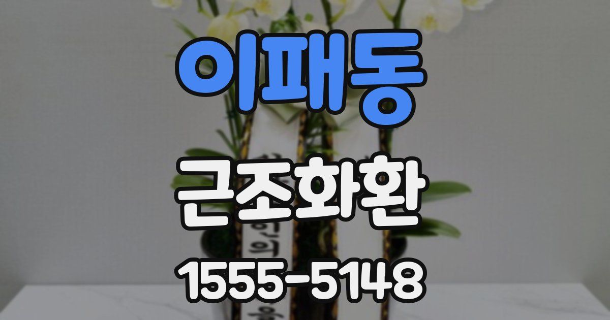 이패동 근조화환