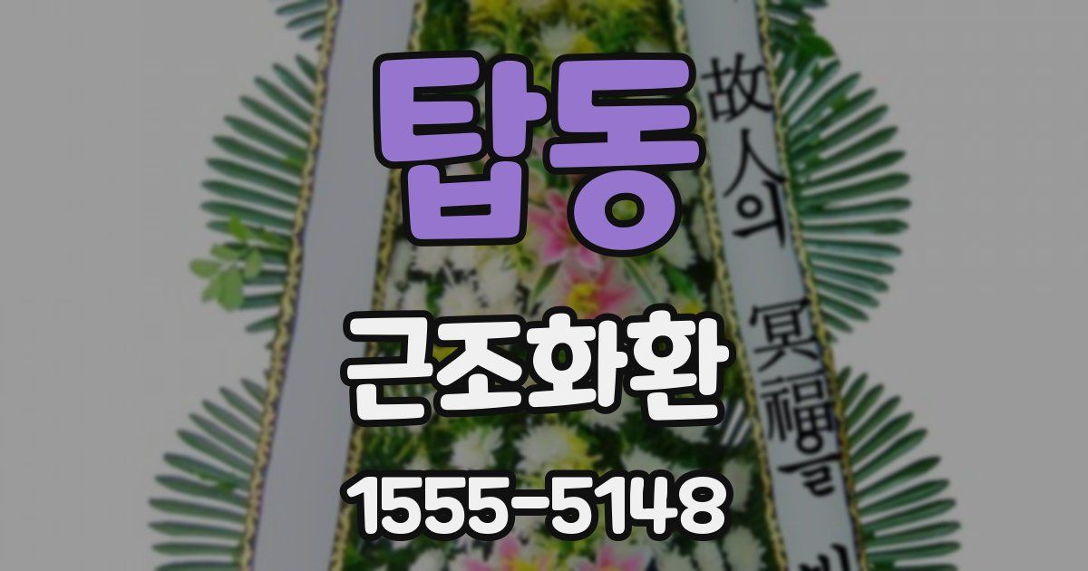 탑동 근조화환