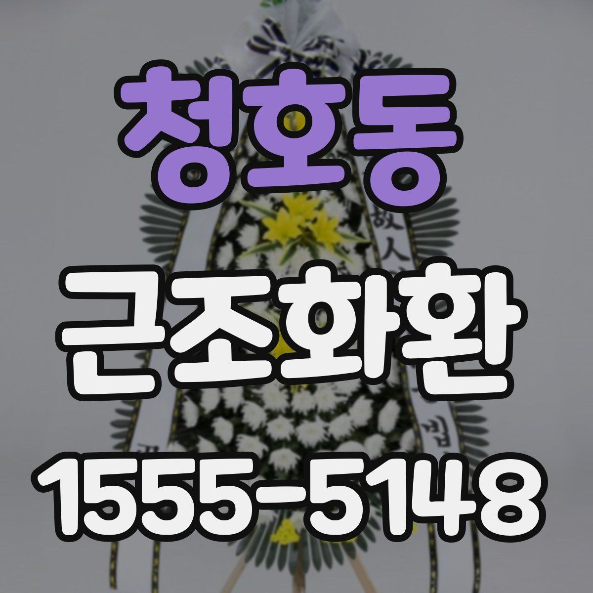 청호동 근조화환
