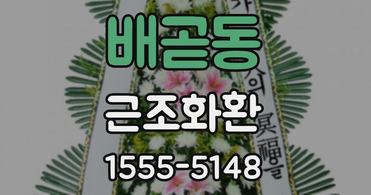 배곧동 근조화환