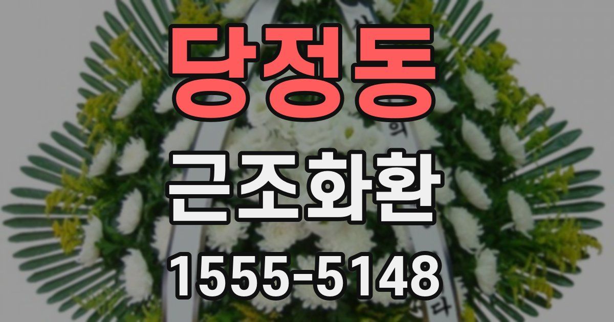 당정동 근조화환
