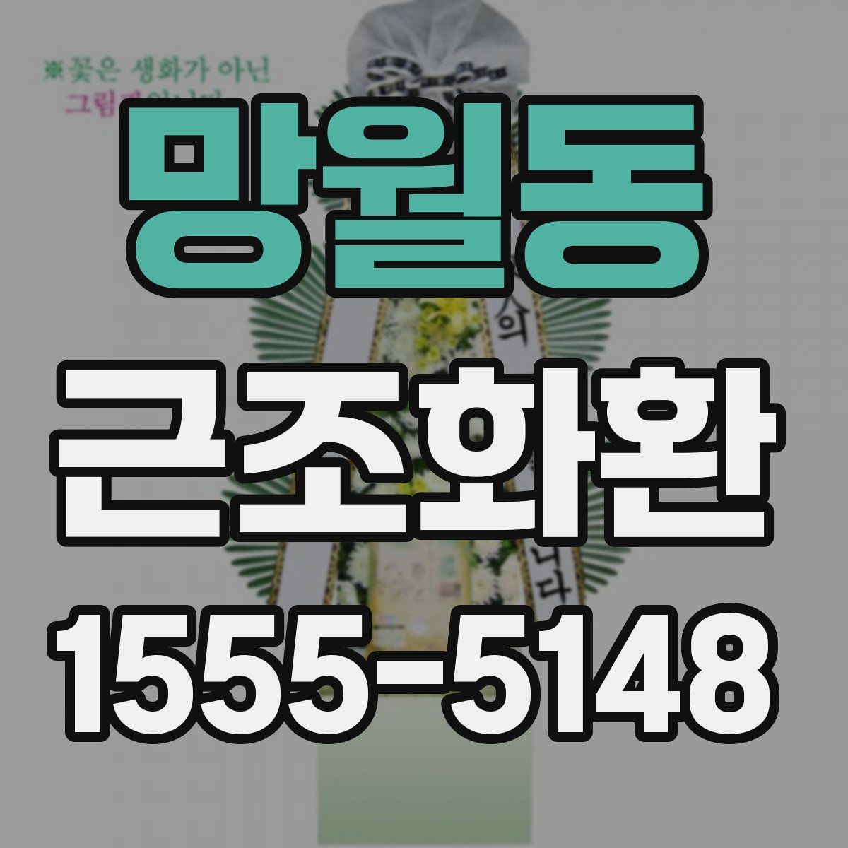 망월동 근조화환