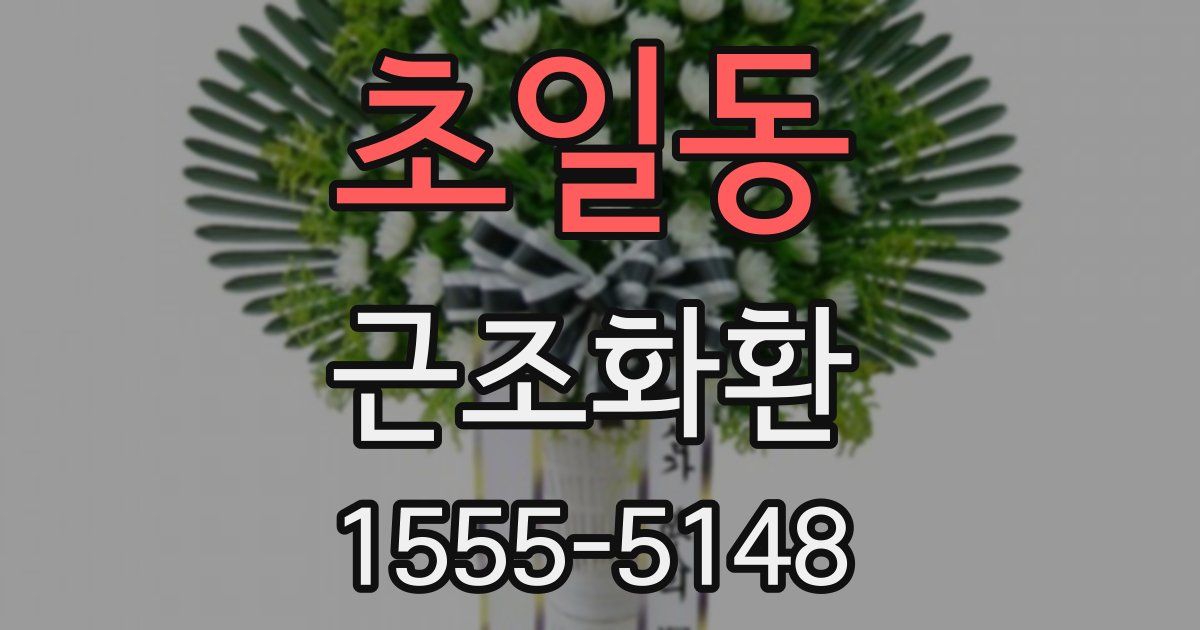 초일동 근조화환