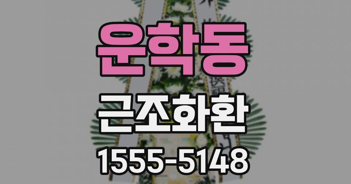운학동 근조화환