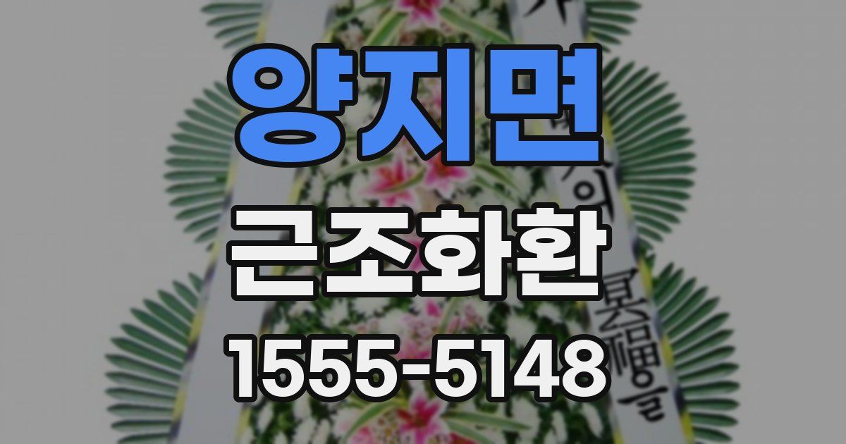 양지면 근조화환
