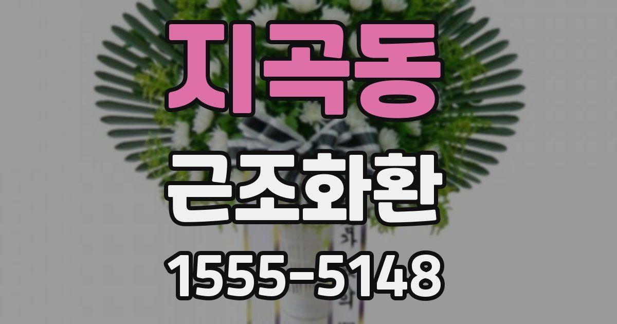지곡동 근조화환